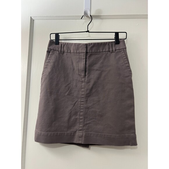 Ann Taylor LOFT Dresses & Skirts - Ann Taylor LOFT Women's Grayish Purple Stretch Chino Skirt Size 2